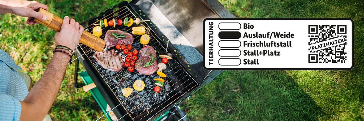 Grill mit Grillgut